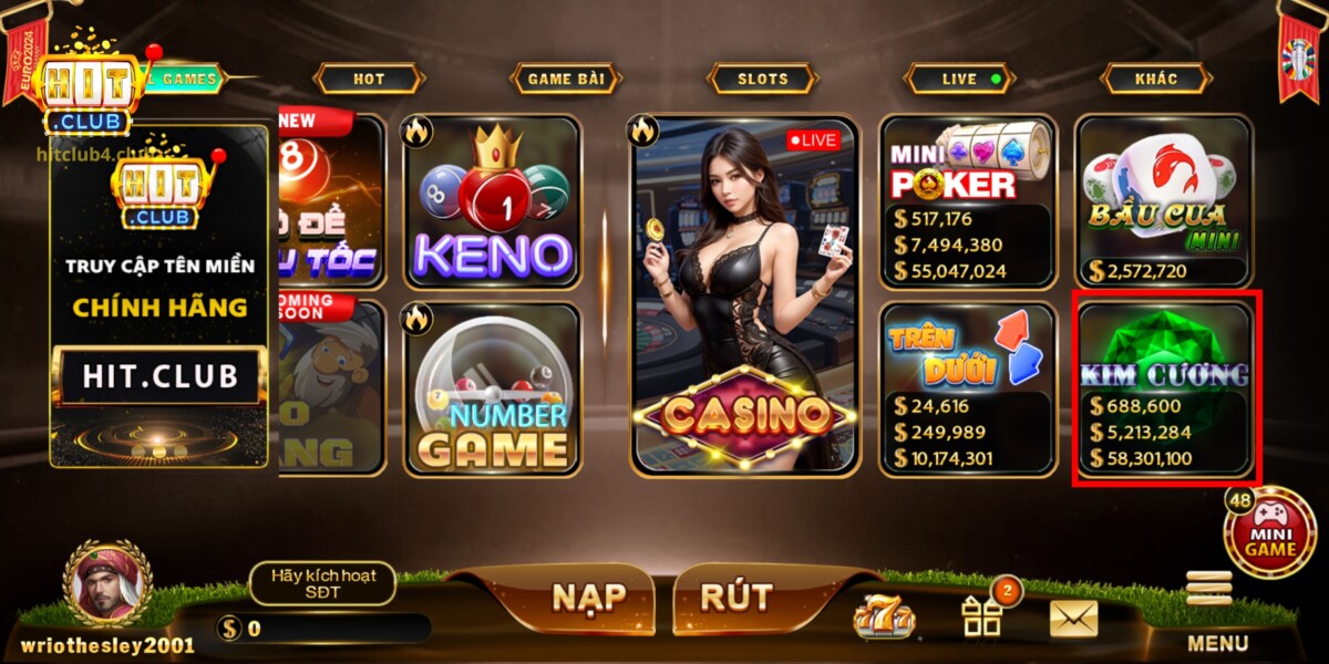 Tìm hiểu chung về game Kim Cương Hitclub